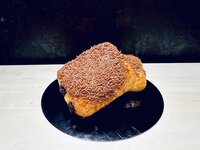 Koffiekoek chocolade ingebakken